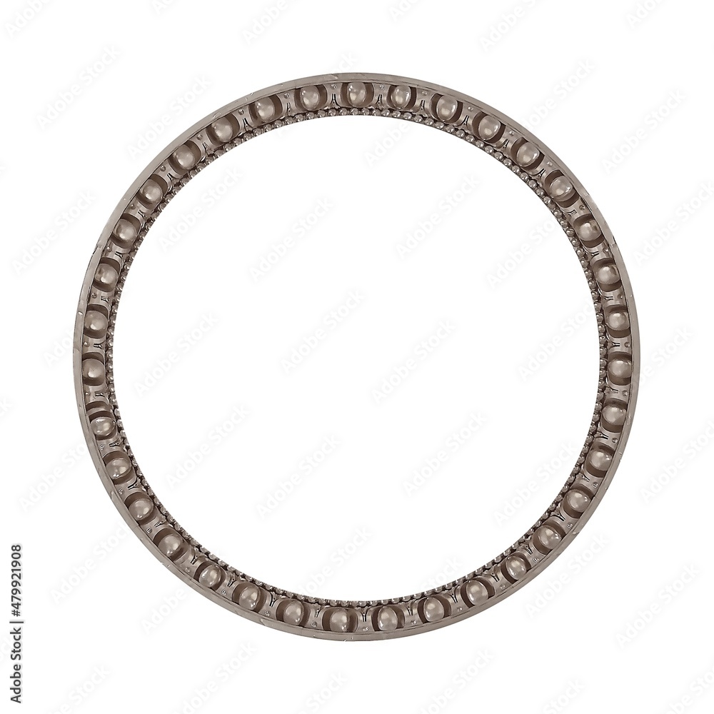 Silver frame for paintings, mirrors or photo isolated on white background Silver frame for paintings, mirrors or photo isolated on white background