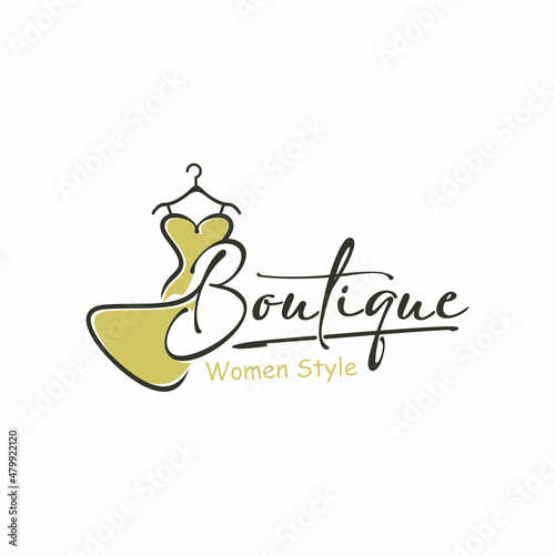 Luxury boutique and fashion logo vector  photo