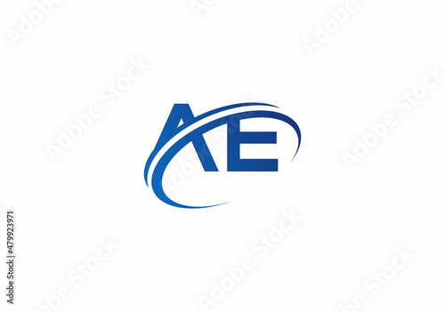 Initial Letter AE Modern Monogram Logo Design in vector
