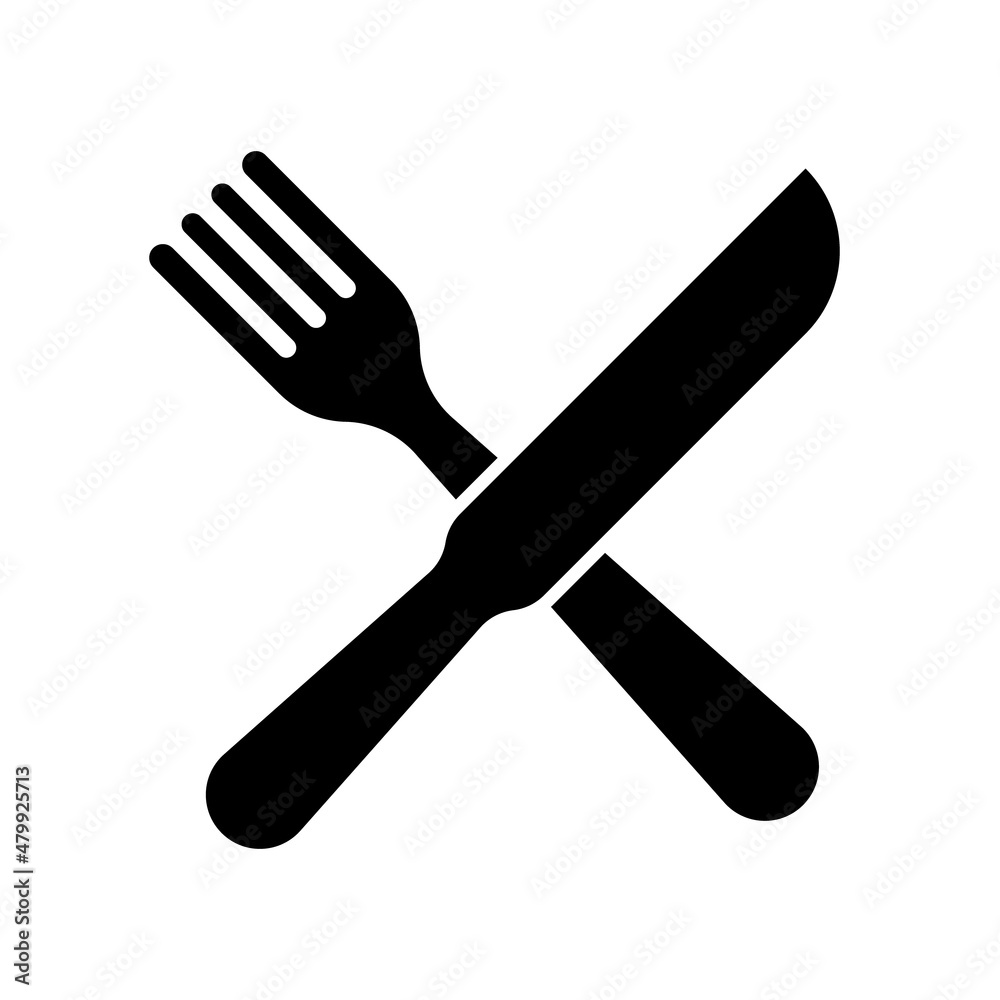 Fork & Knife Restaurant Icon. Vector Fork & Knife Restaurant Icon. Vector