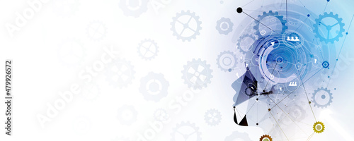 Conceptual technology illustration of artificial intelligence