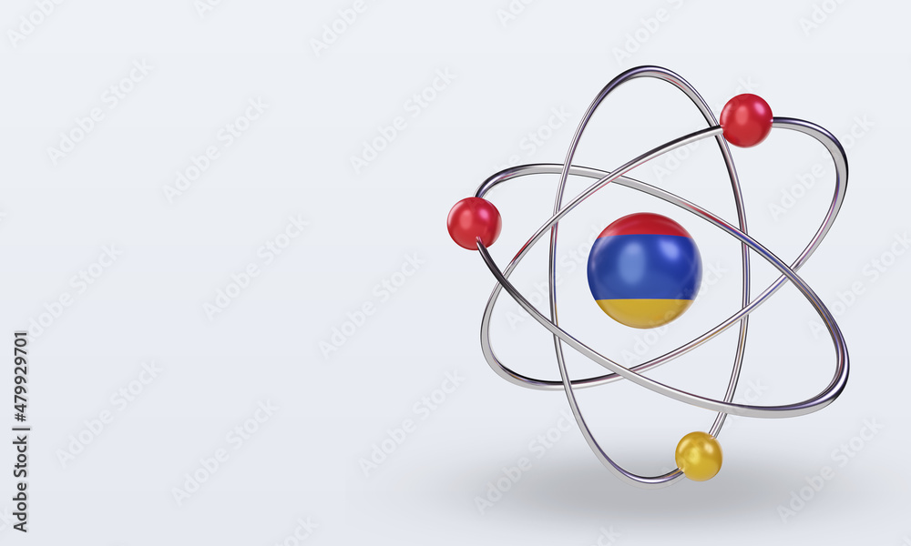 3d science day Armenia flag rendering right view 3d science day Armenia flag rendering right view