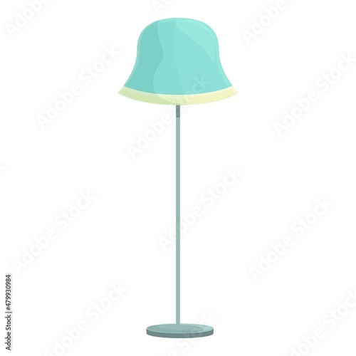 Torchere lamp icon cartoon vector. Interior furniture. Table lampshade