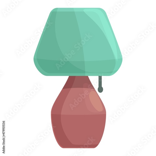 Torchere illumination icon cartoon vector. Lamp furniture. Interior light