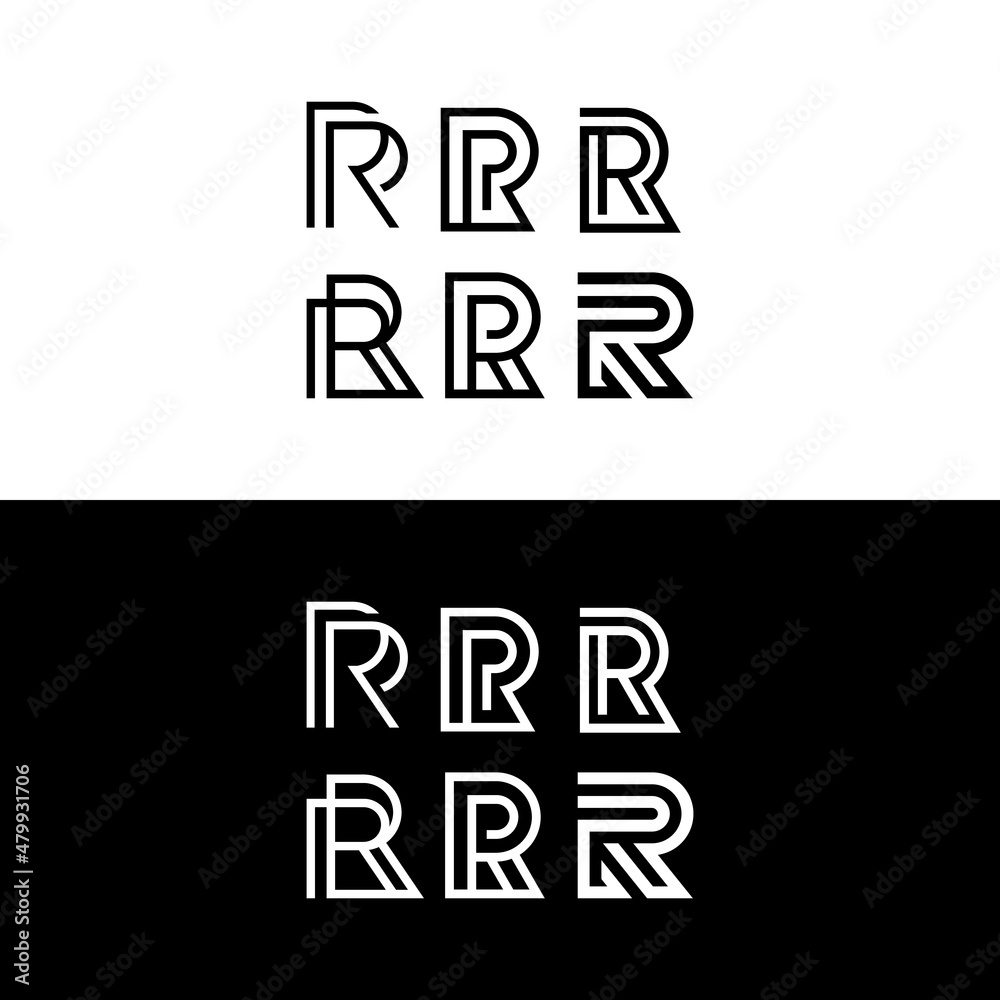 Set collection initial letter r logo design inspiration