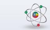 3d science day Ethiopia flag rendering right view
