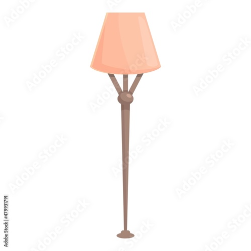 Home torchere icon cartoon vector. Furniture stand. Interior lampshade