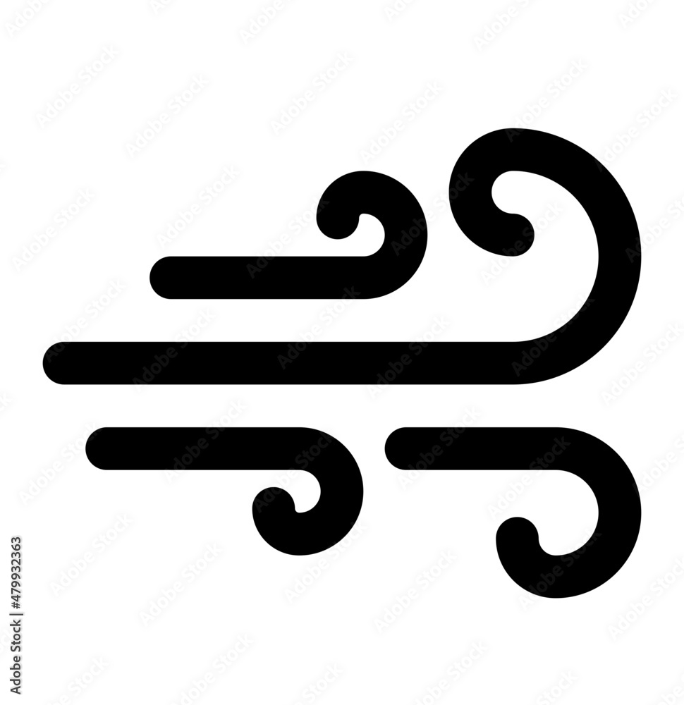 wind line icon wind line icon