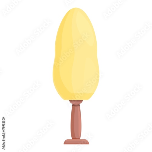 Light room lamp icon cartoon vector. Interior stand. House office