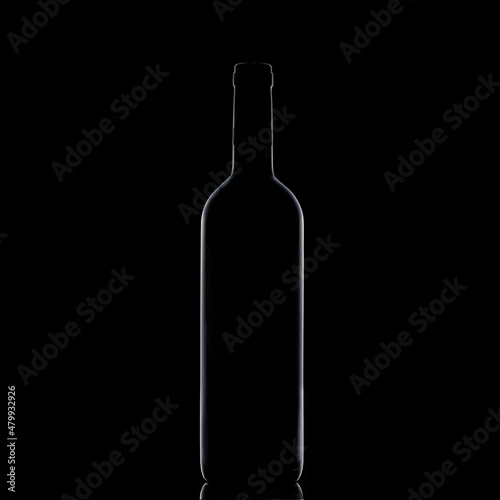 Bottiglia di vino nera