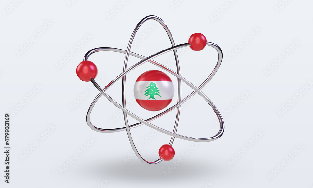 3d science day Lebanon flag rendering front view 3d science day Lebanon flag rendering front view