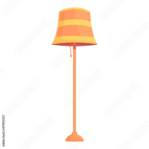 Room lamp icon cartoon vector. House light. Interior furniture