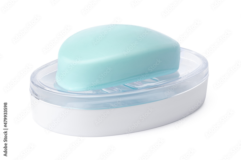 Soap and soap box isolated on a white background Soap and soap box isolated on a white background