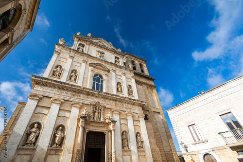Картината върху платно Chiesa madre di mesagne, puglia, italia