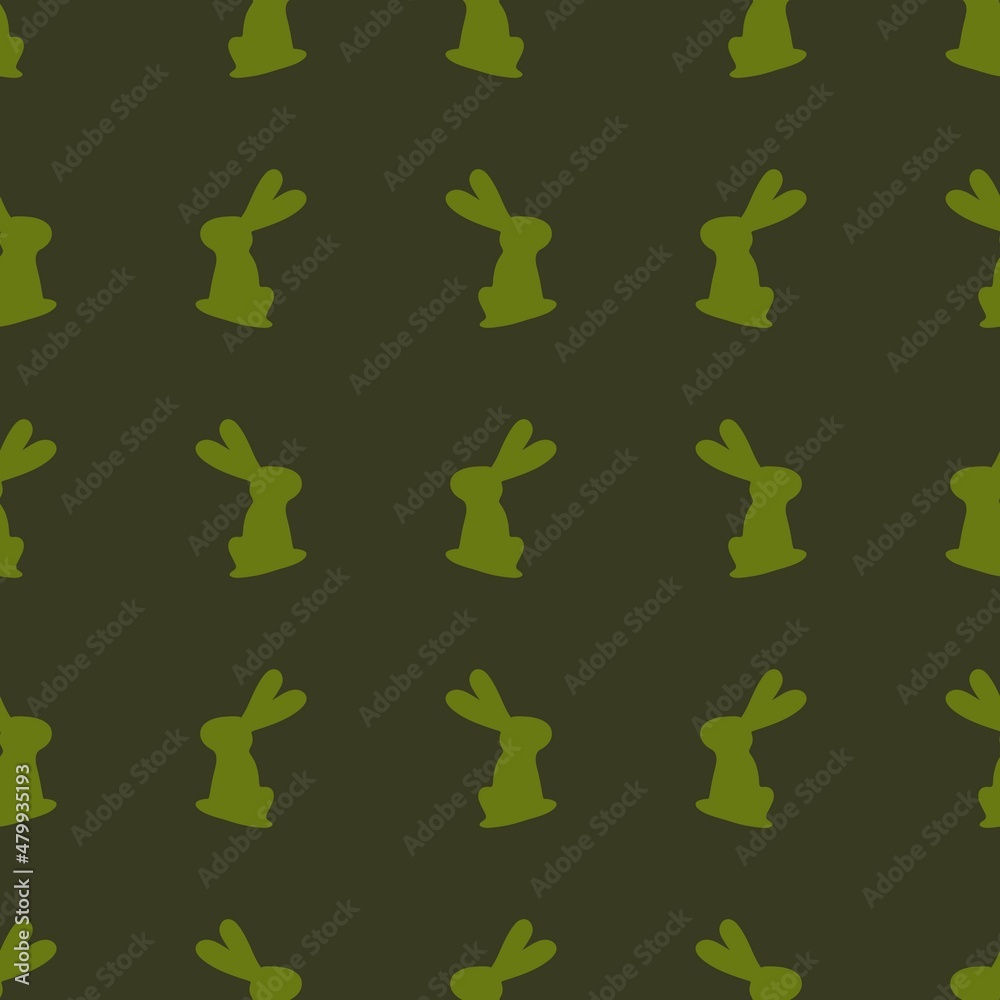 Fototapeta premium Easter seamless bunnies pattern for fabrics and textiles and packaging and gifts and cards and linens and kids 