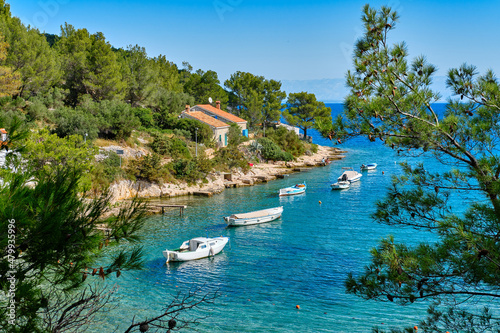 Fototapeta Naklejka Na Ścianę i Meble -  traditional boats on the adriatic coast