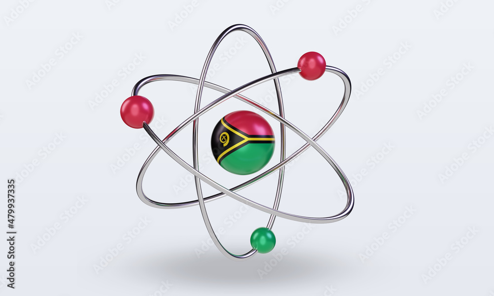 3d science day Vanuatu flag rendering front view 3d science day Vanuatu flag rendering front view