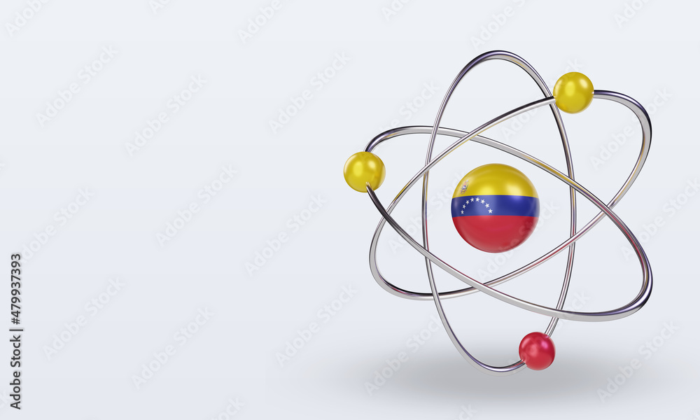3d science day Venezuela flag rendering right view 3d science day Venezuela flag rendering right view