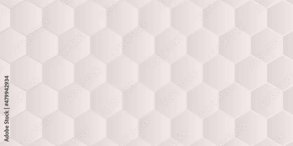 Fototapeta premium hexagon concept design abstract technology background, Abstract white hexagon concept background, soft white background. hexagon concept design abstract technology background vector illustrator. 
