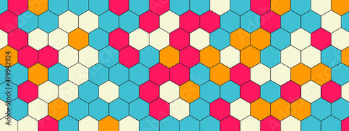 hexagon concept design abstract technology background, Abstract colorful hexagon concept background, soft colorful light background. hexagon concept design abstract technology background vector illust