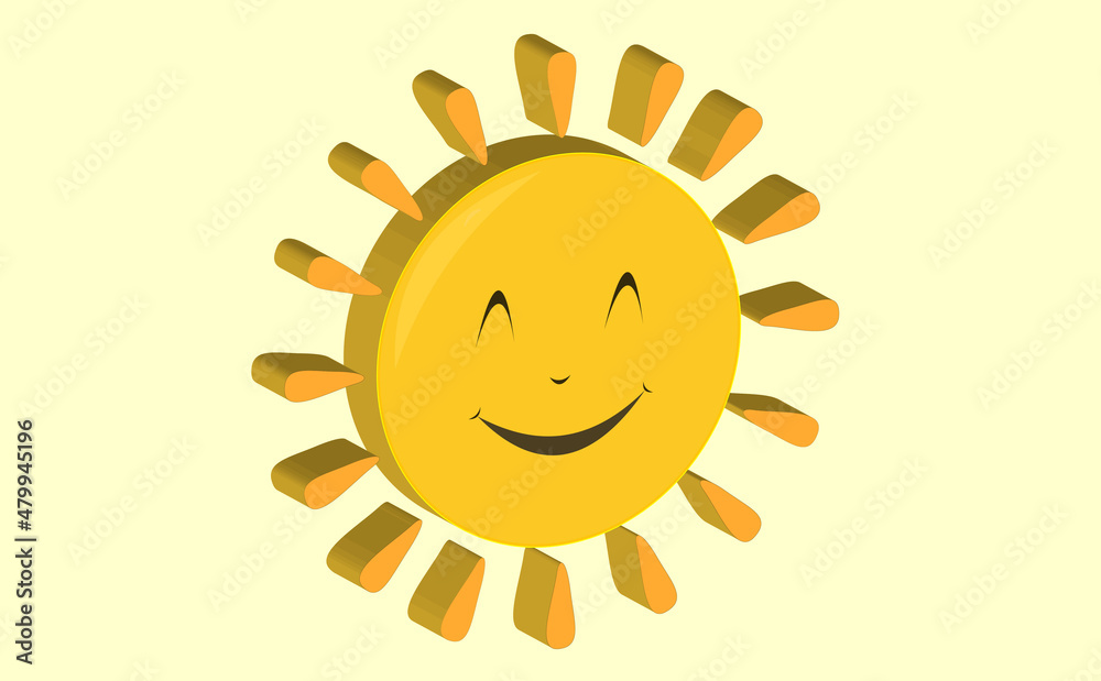 Sun with smile, best for your property decoration images