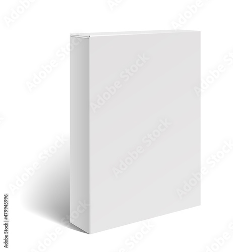 Paper package mockup. Blank packing box template © MicroOne