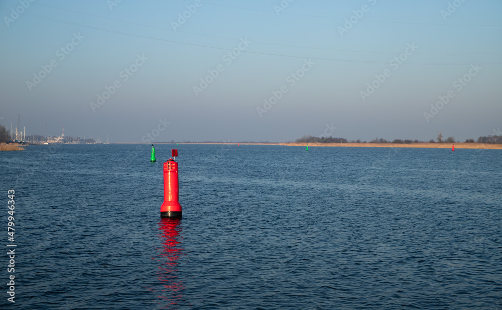 Fototapeta premium The mouth of the Vistula River to the sea 