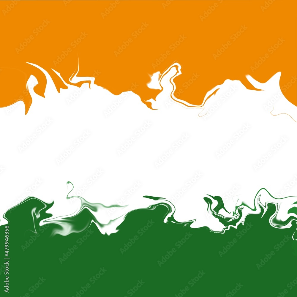 Abstract background with liquid patterns in Indian flag colours Stock  Illustration | Adobe Stock