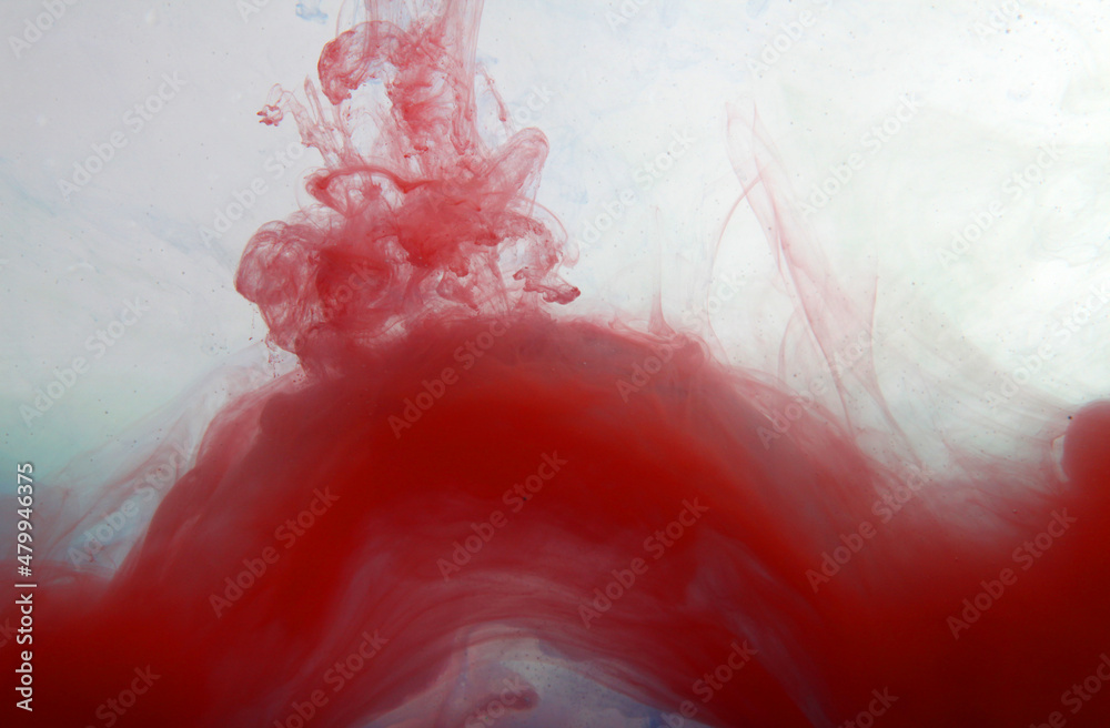 red paint on a white background red paint on a white background