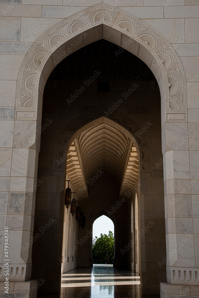 arches of the mosque 