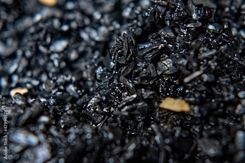 surface of fine black coal. background. texture