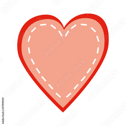 Heart icon on white isolated background. Harts love.