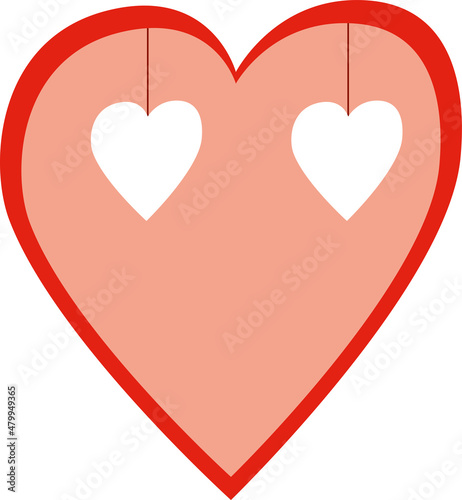 Heart icon on white isolated background. Harts love.