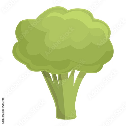 Broccoli icon cartoon vector. Green salad. Organic cabbage