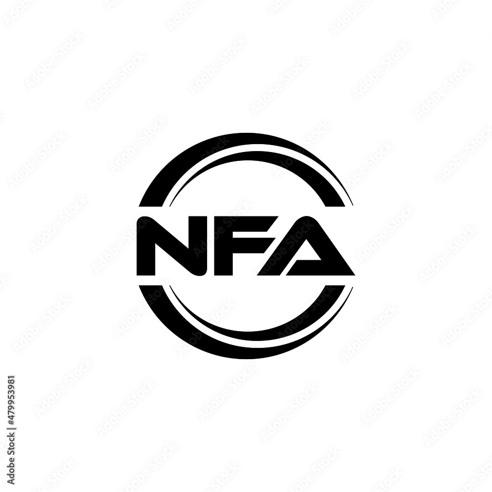 NFA letter logo design with white background in illustrator, vector logo modern alphabet font overlap style. calligraphy designs for logo, Poster, Invitation, etc. NFA letter logo design with white background in illustrator, vector logo modern alphabet font overlap style. calligraphy designs for logo, Poster, Invitation, etc.