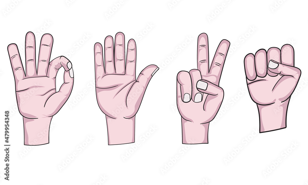 hands vector design