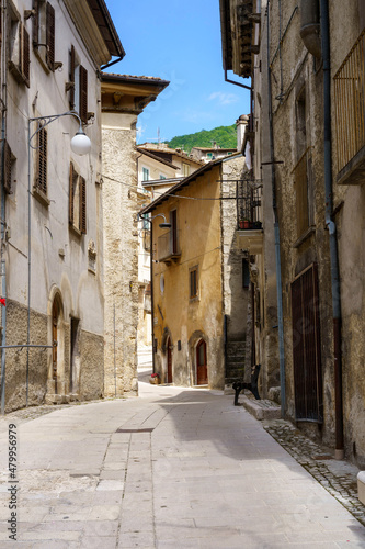 Scanno  old town in Abruzzo  Italy