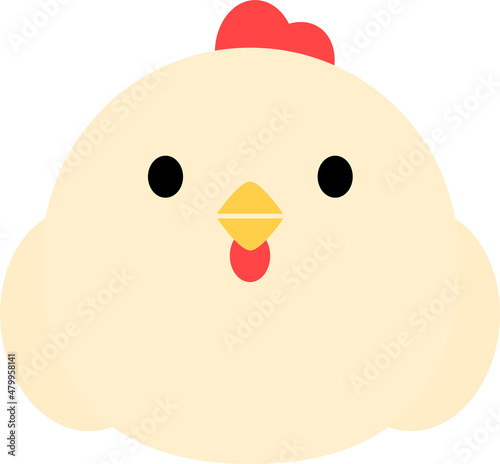 にわとり　主線なし
