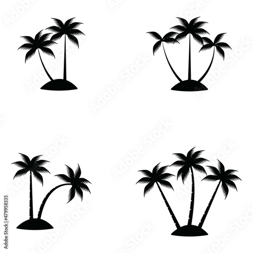 coconut tree icon vector illustration