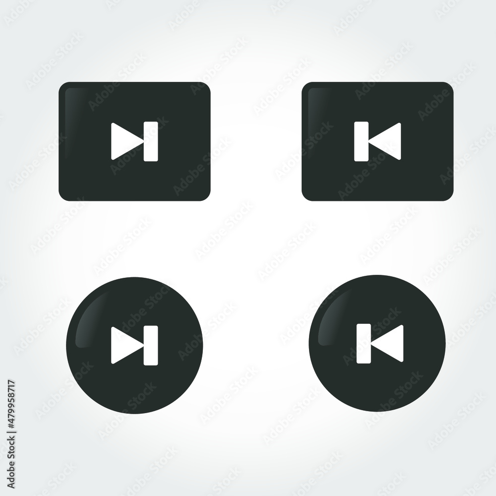 Speed Button Icon with Black Circle and Rectangle and Gloss Background for Media Player Speed Button Icon with Black Circle and Rectangle and Gloss Background for Media Player
