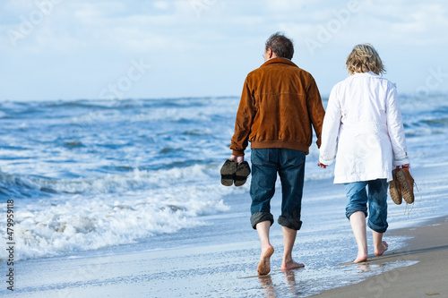 Fotografie Mann und Frau am Strand