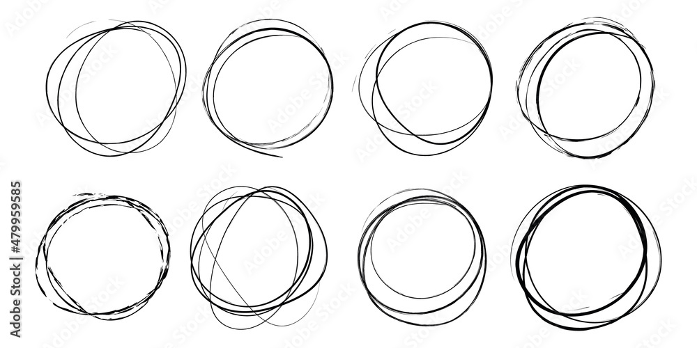 round vector frame - circle banner on white background	