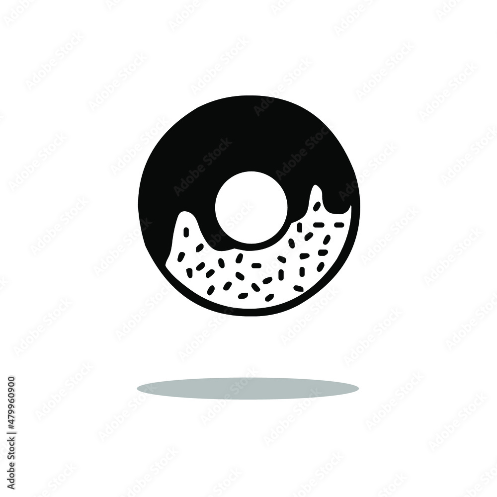 Fototapeta premium Donuts vector icon. Donut icon image. Vector concept illustration for design.