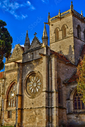 Dives sur Mer; France - november 27 2021 : Notre Dame church