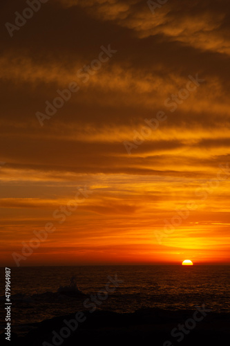 sunset over the sea