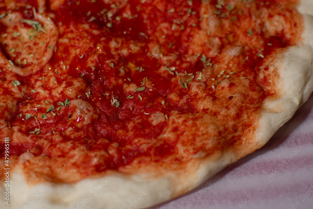 pizza with salami pizza with salami