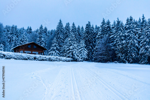 Wunderschöne Winterwanderung zum Bergsee am Rennsteig bei Floh-Seligenthal - Deutschland © Oliver Hlavaty