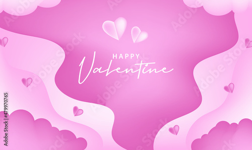 happy valentines day pattern illustration background wallpaper banner template flyer poster event label backdrop modern vector design concept premium color digital card ornamental black gold luxury