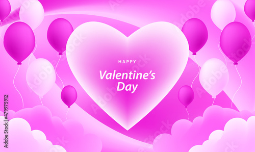 happy valentines day pattern illustration background wallpaper banner template flyer poster event label backdrop modern vector design concept premium color digital card ornamental black gold luxury