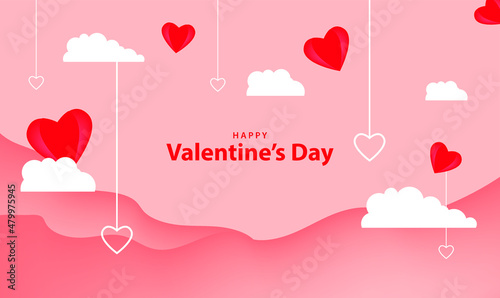 happy valentines day pattern illustration background wallpaper banner template flyer poster event label backdrop modern vector design concept premium color digital card ornamental black gold luxury